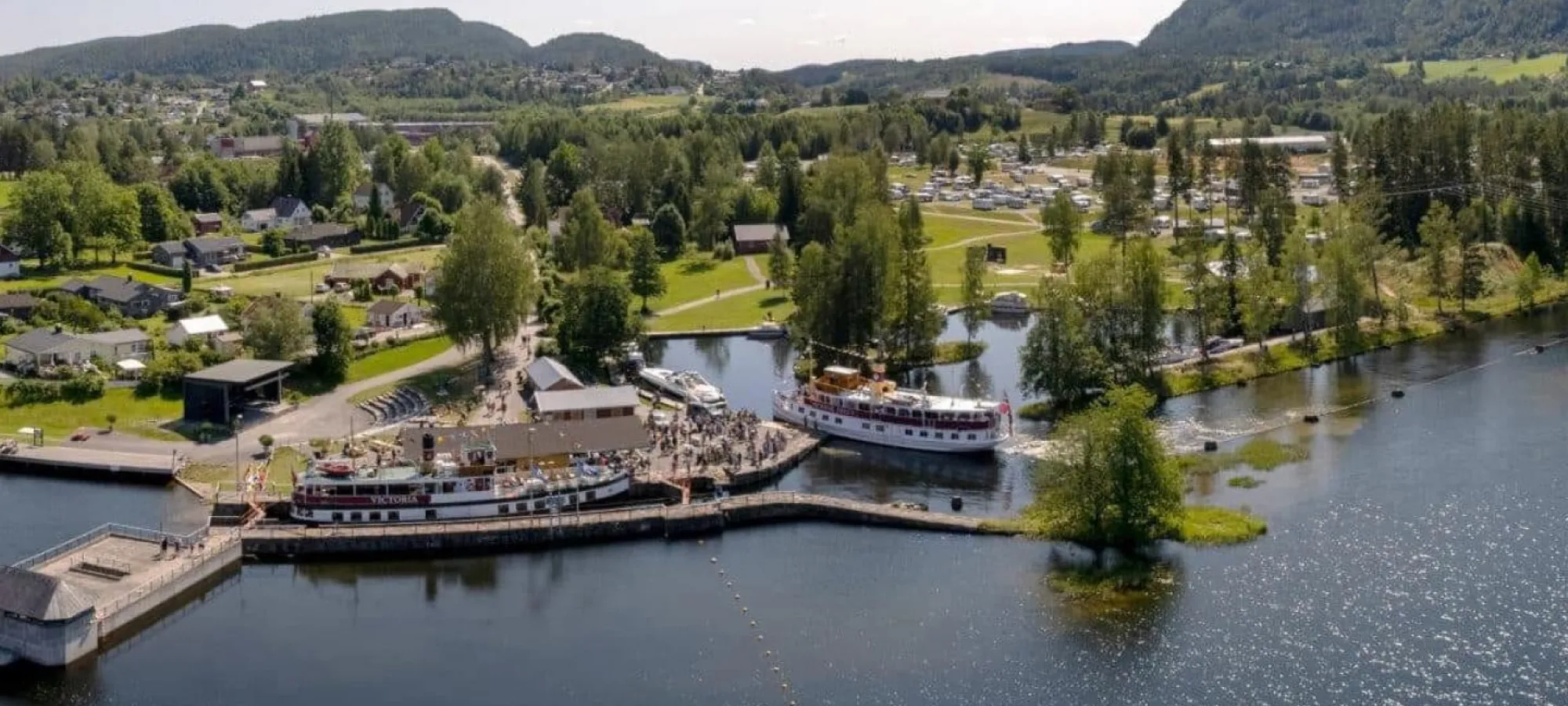 Straand Hotel – Waterway from Ulefoss